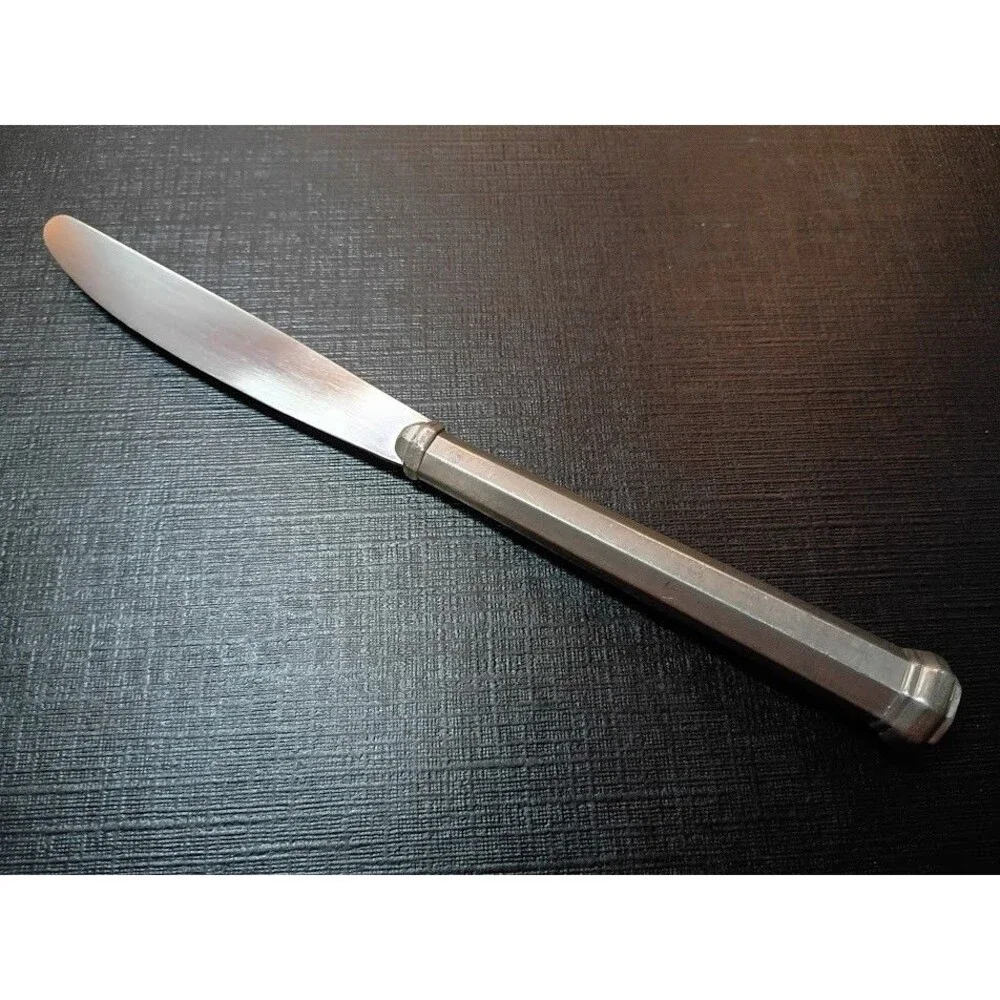 Gorham OCTETTE Pewter Satin Silverware Dinner Knife 8 3/4